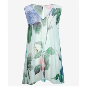 Ted Baker mint floral Abpter Distinguishing Rose beach cover up dress